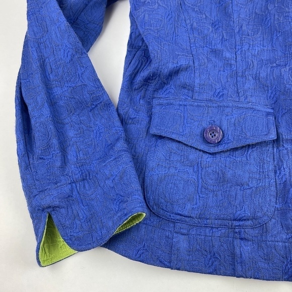 Coldwater Creek Button Up Shirt Women 16 Blue - Picture 4 of 7